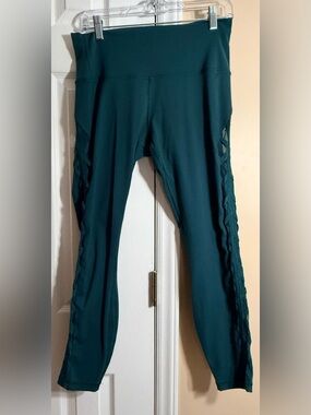 lululemon athletica Teal High-Rise Active Leggings with Reflective Logo 25”